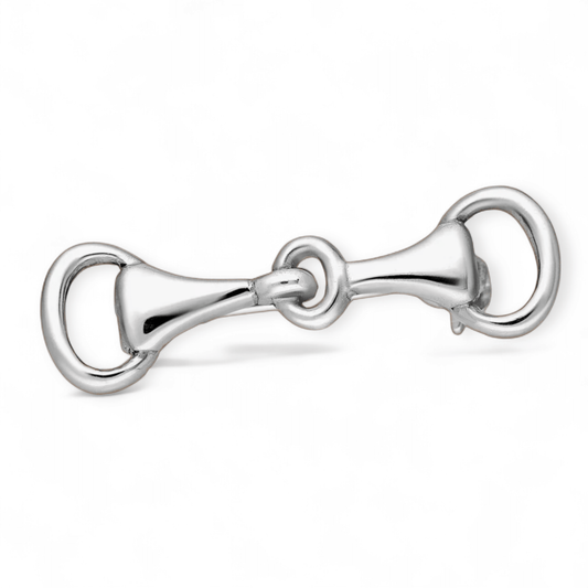 Sterling Silver Snaffle Bit Brooch - Twelve Silver Trees