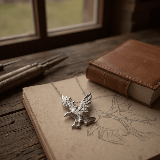 Sterling Silver Eagle Pendant - Twelve Silver Trees