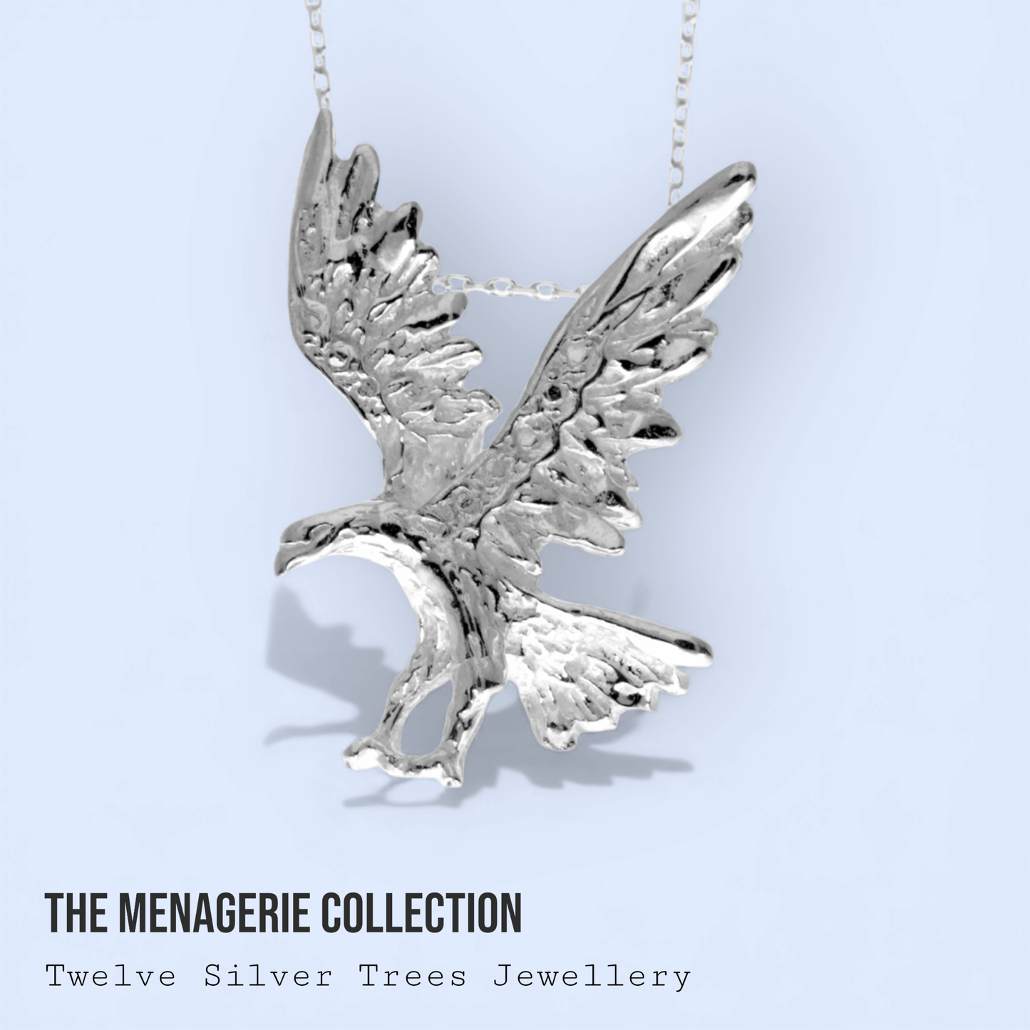 Sterling Silver Eagle Pendant - Twelve Silver Trees