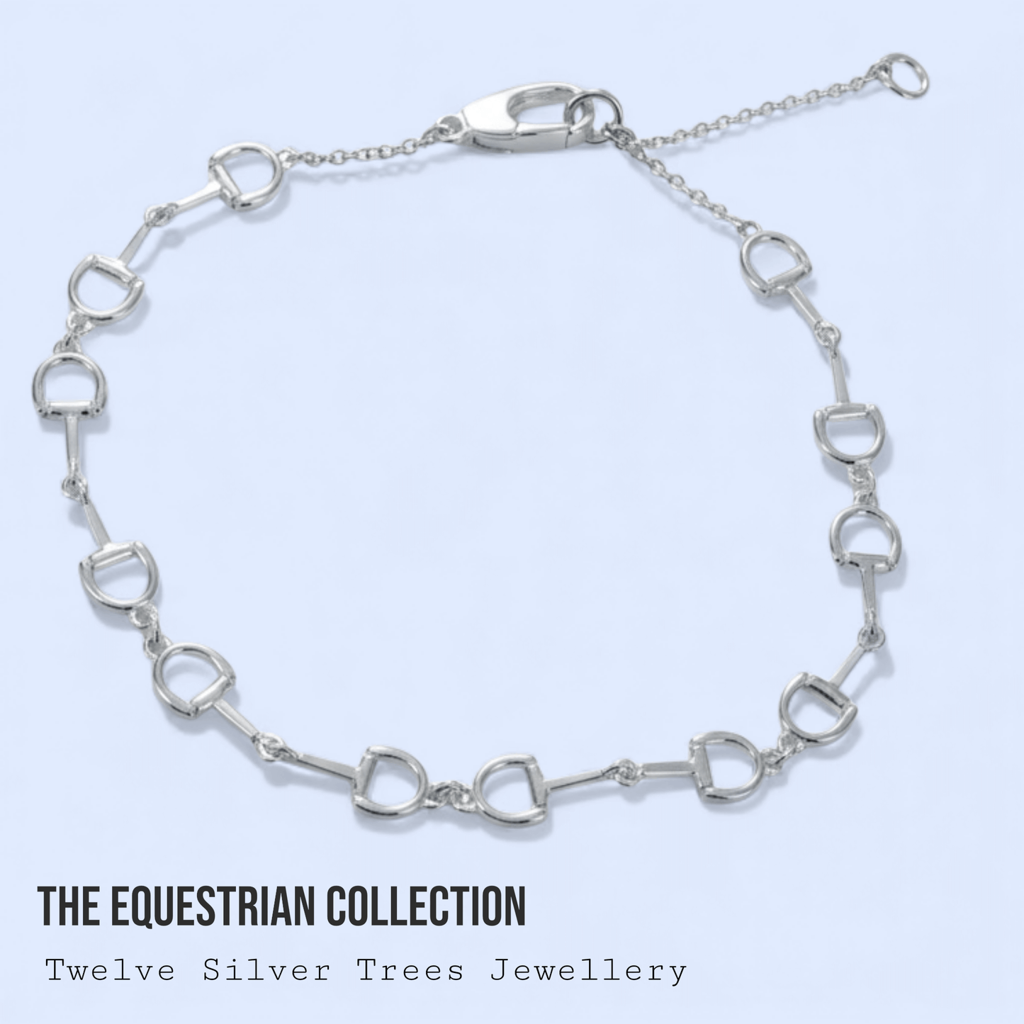 Continuous Snaffle Bracelet In Sterling Silver - Twelve Silver Trees