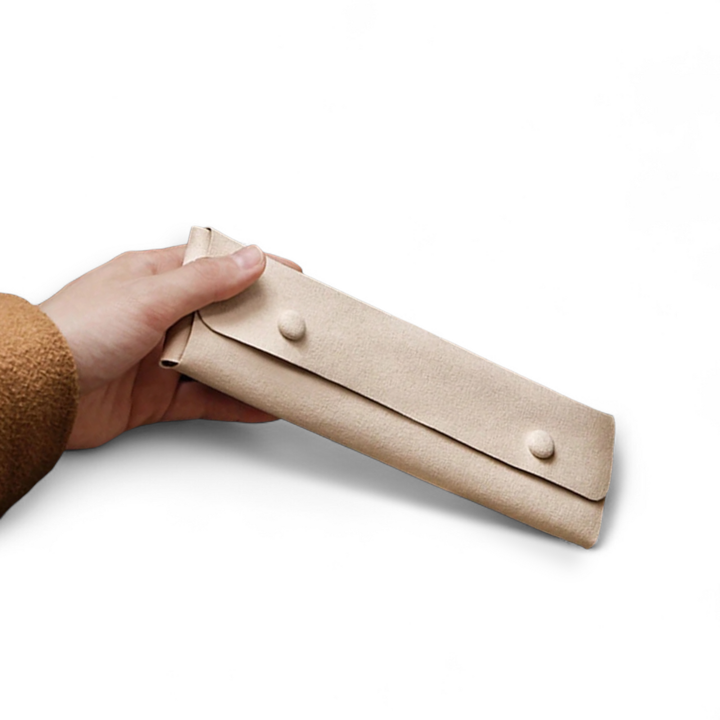 Necklace / Bracelet Micro Fibre Travel Case - Twelve Silver Trees