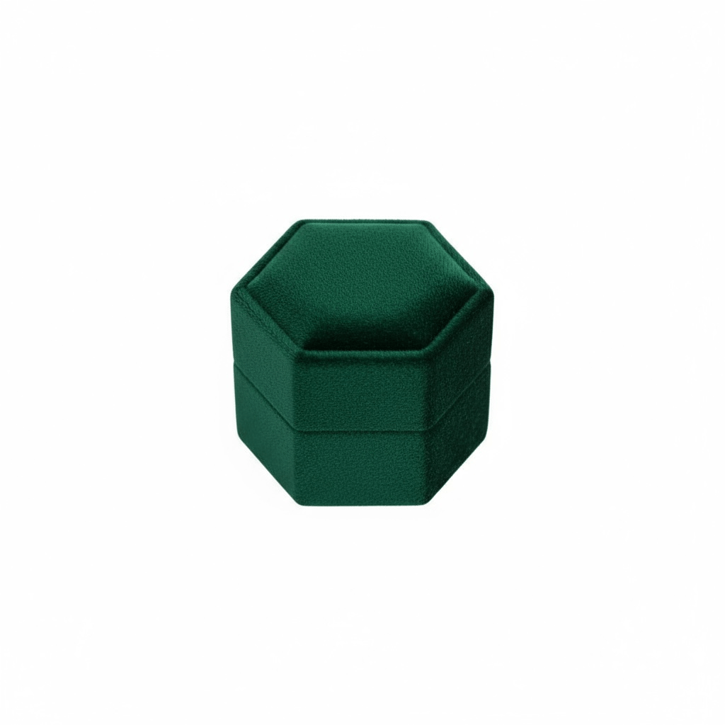 Luxury Velvet Ring / Earring Box - Twelve Silver Trees