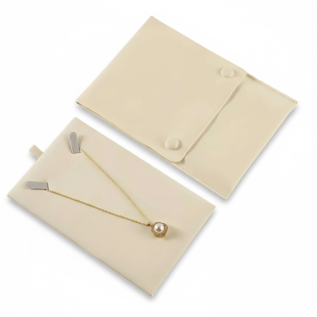 Necklace / Pearl Micro Fibre Travel Case - Twelve Silver Trees