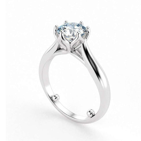 5 Alternatives To Permanently Resizing Your Treasured Rings. Blog post cover image of a diamond solitaire ring 