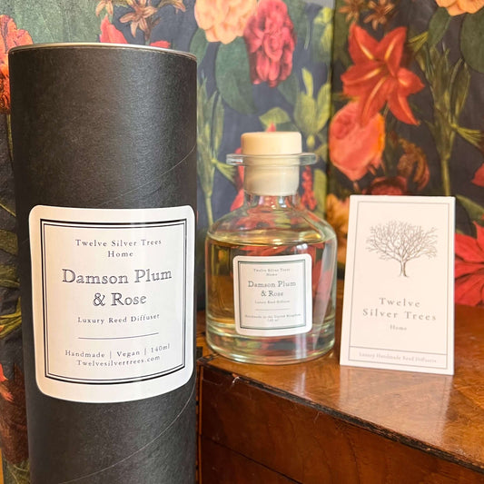 12 Reasons Why We Love Our Handmade Reed Diffusers blog post cover image of reed diffusers from twelve silver trees jewellery and gifts