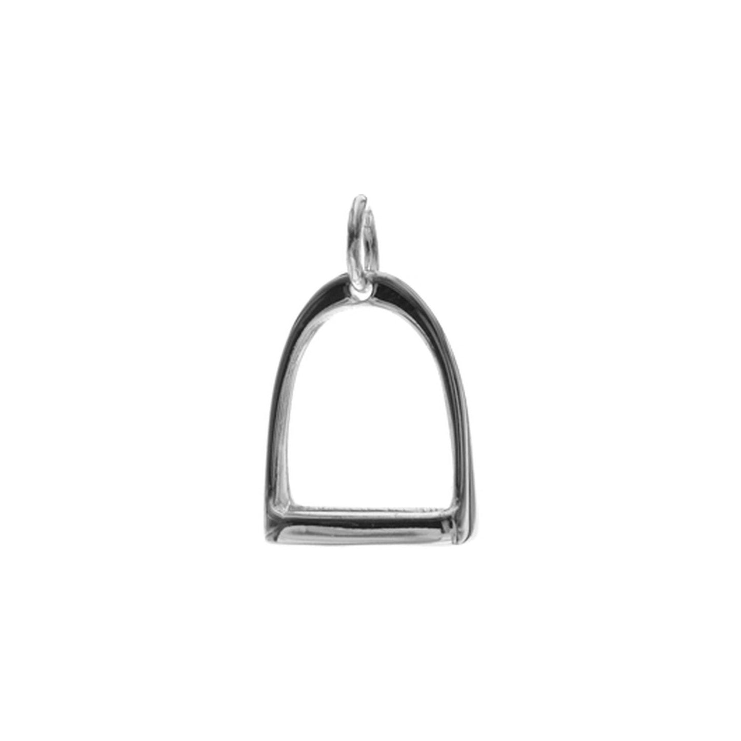 Handcrafted Sterling Silver Stirrup Pendant - Twelve Silver Trees