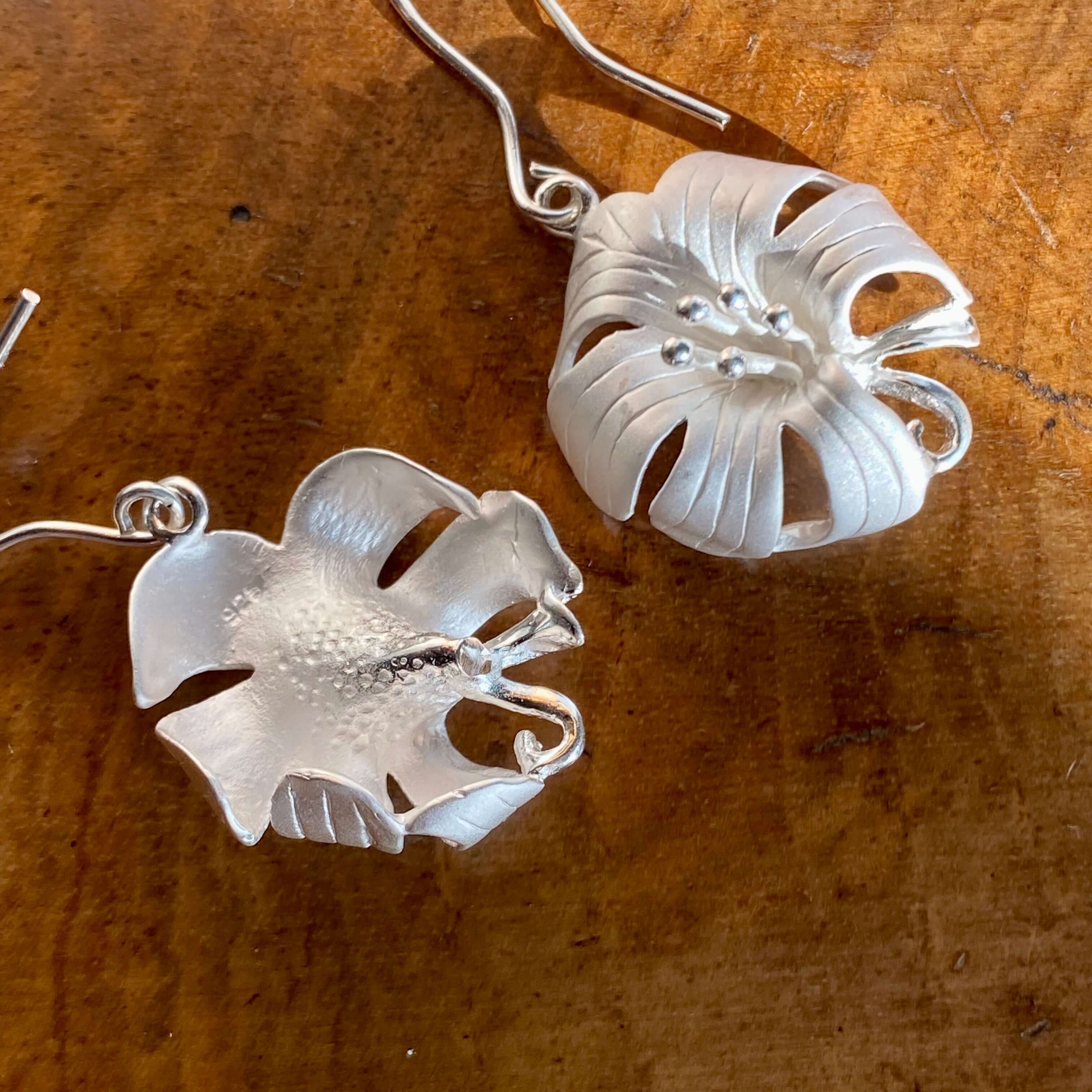 Silver lily sale earrings