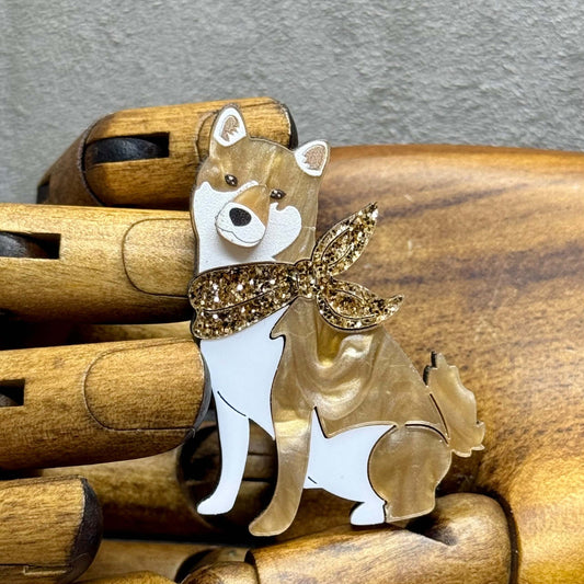 The Shiba Inu - Acrylic Art Dog Twelve Silver Trees Jewellery & Gifts