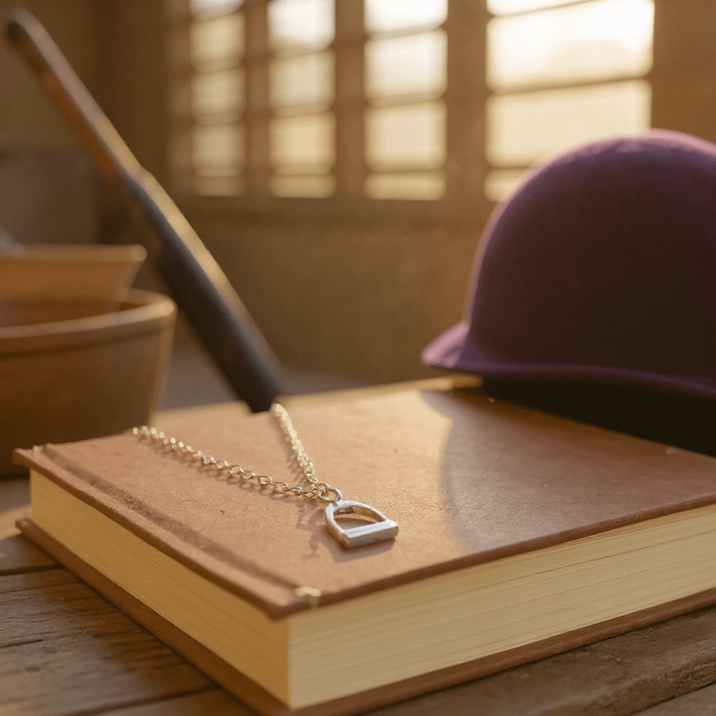 Handcrafted Sterling Silver Stirrup Pendant - Twelve Silver Trees