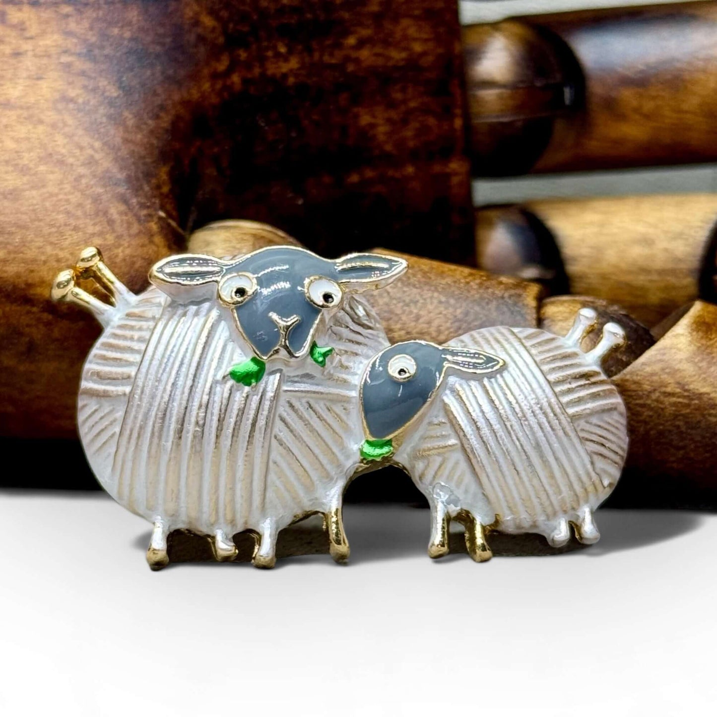 Woolly Sheep Brooch - Silver - Twelve Silver Trees