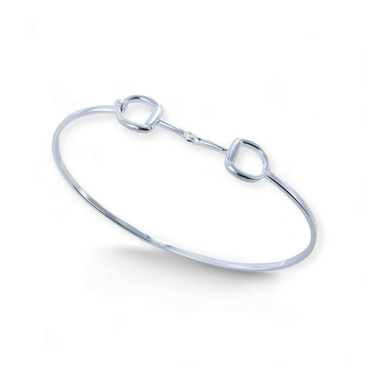 Sterling Silver Snaffle Cuff Bracelet - Twelve Silver Trees