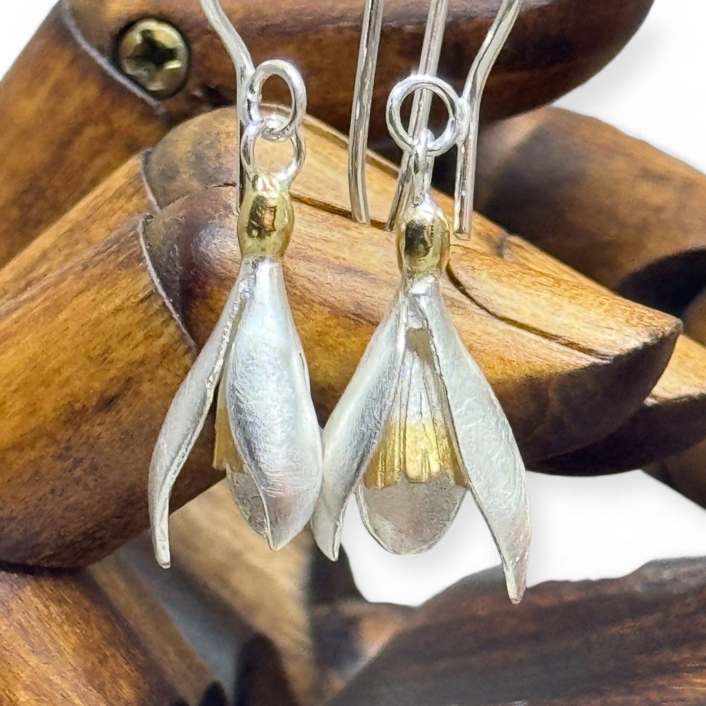 Snowdrop Earrings by Paula Bolton - Twelve Silver Trees