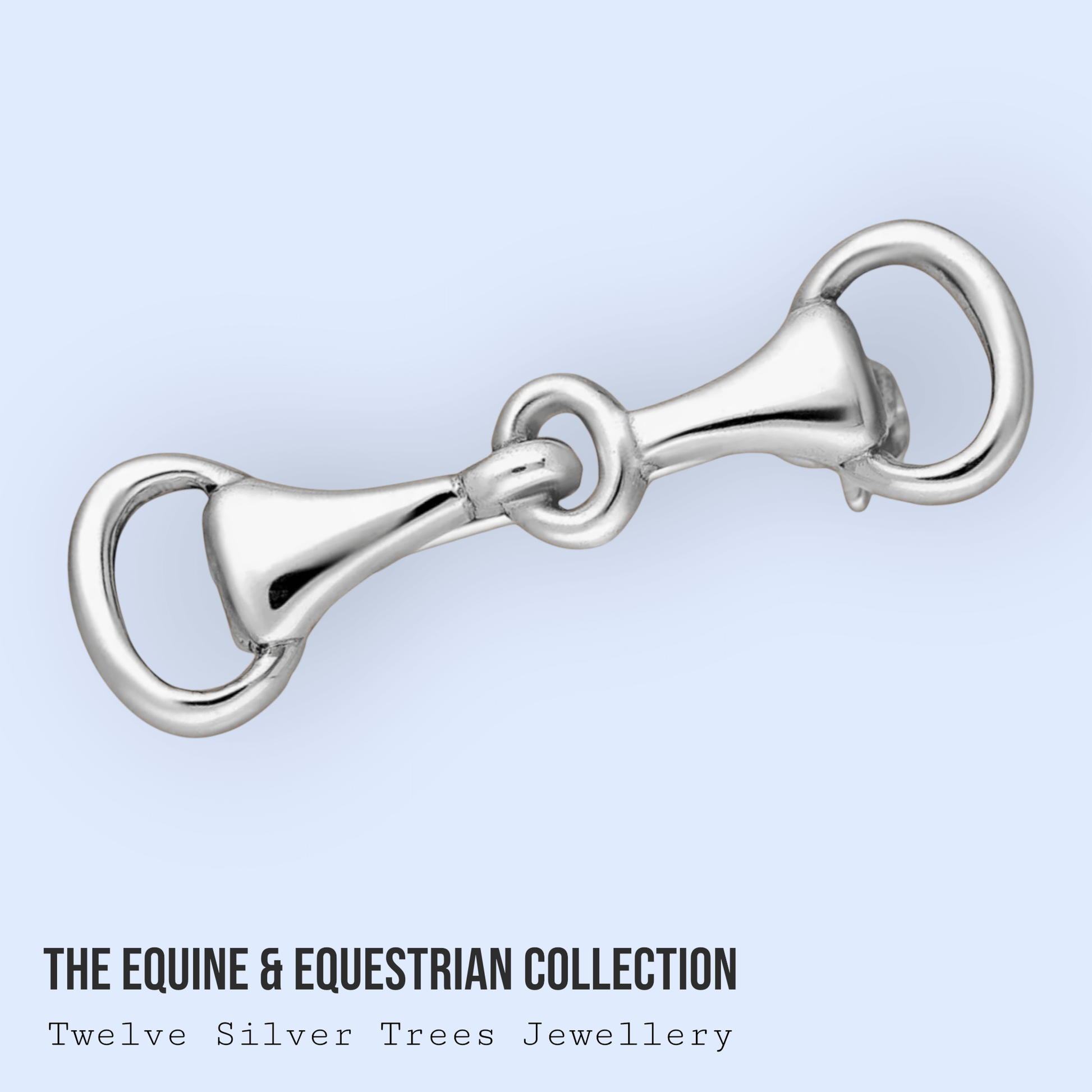 Sterling Silver Snaffle Bit Brooch - Twelve Silver Trees