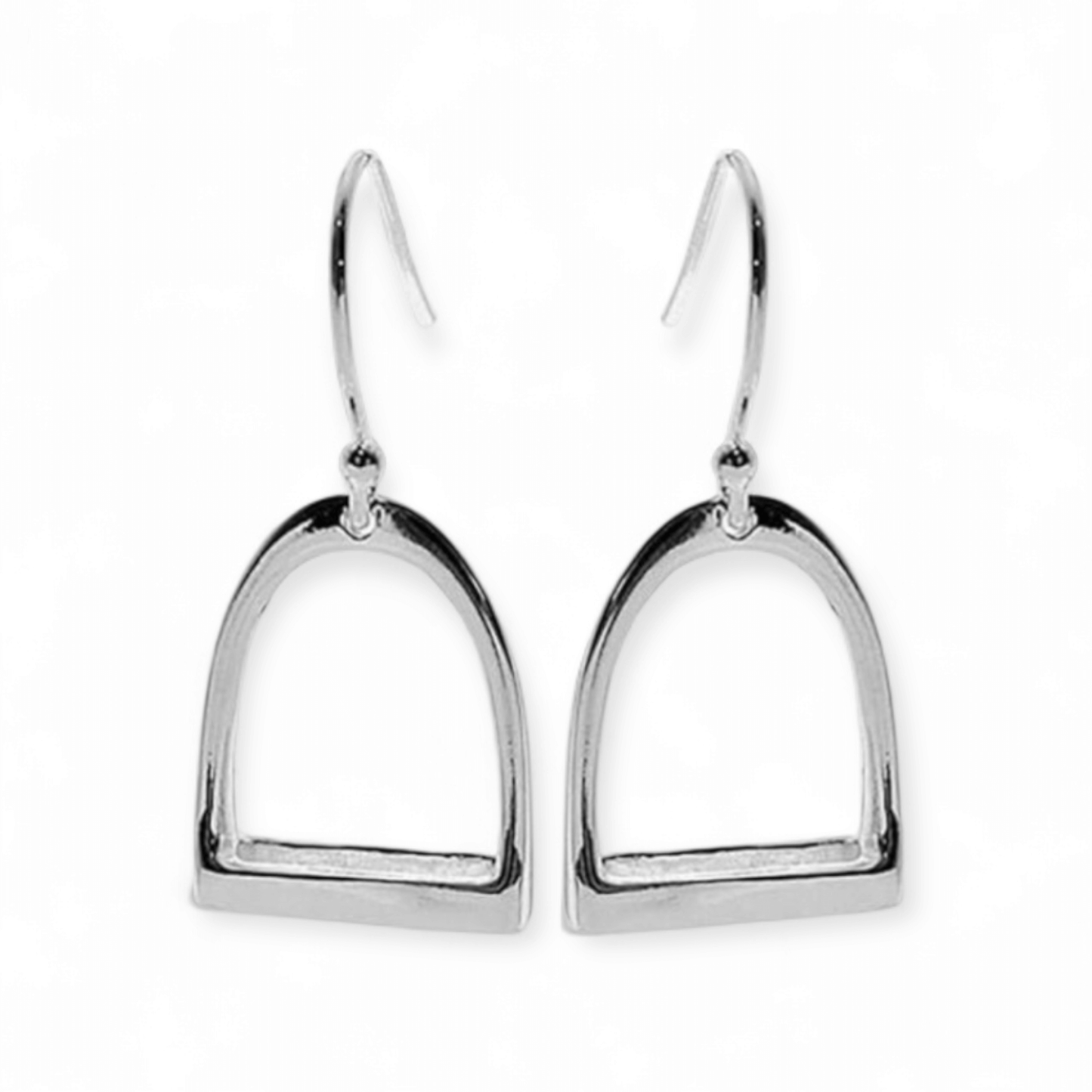 Sterling Silver Stirrup Hook Earrings - Twelve Silver Trees