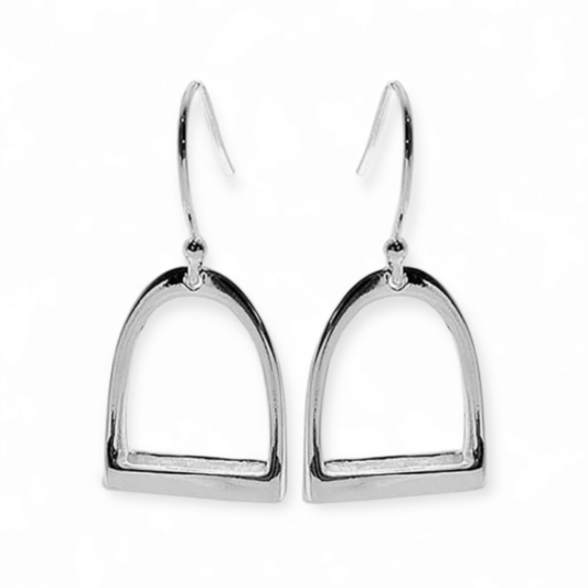 Sterling Silver Stirrup Hook Earrings - Twelve Silver Trees