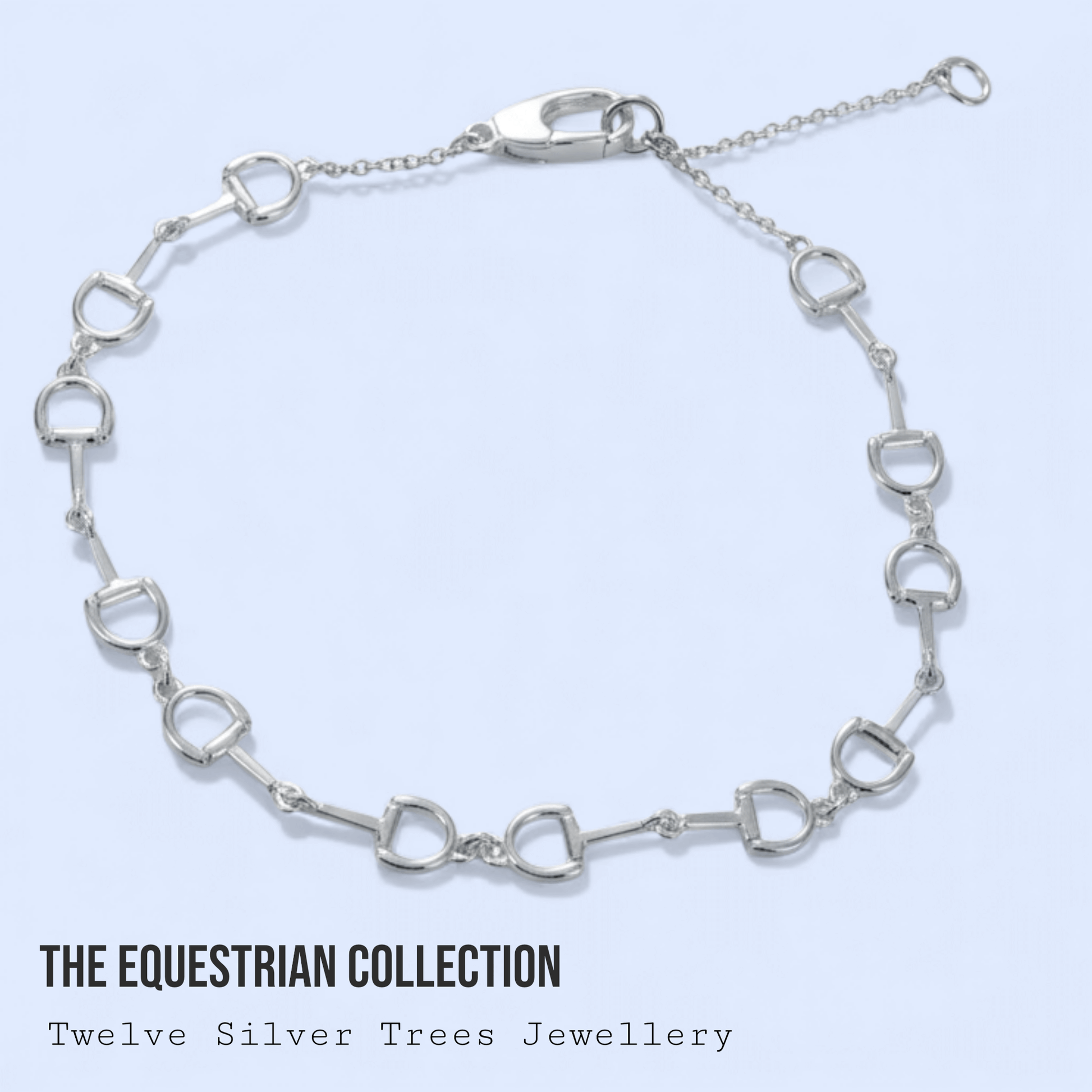 Continuous Snaffle Bracelet In Sterling Silver - Twelve Silver Trees