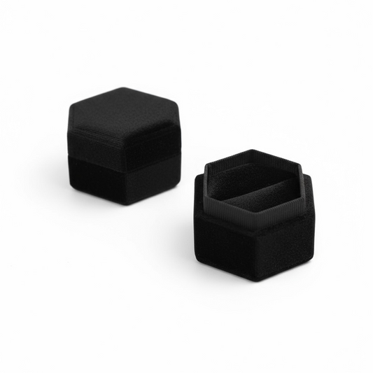 Luxury Velvet Ring / Earring Box - Twelve Silver Trees