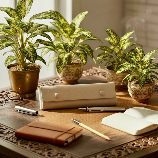 Necklace / Bracelet Micro Fibre Travel Case - Twelve Silver Trees