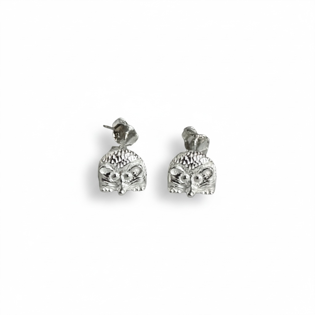 Sterling Silver Hedgehog Stud Earrings - Twelve Silver Trees