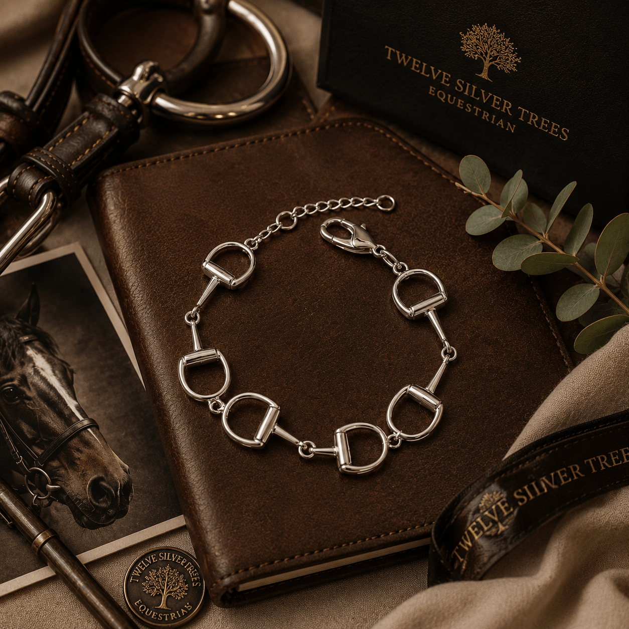 Signature Sterling Silver Snaffle Bracelet - Twelve Silver Trees