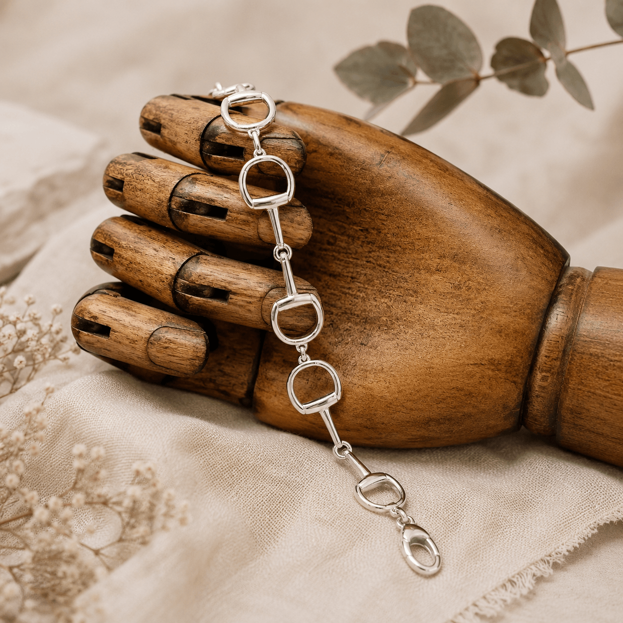 Signature Sterling Silver Snaffle Bracelet - Twelve Silver Trees