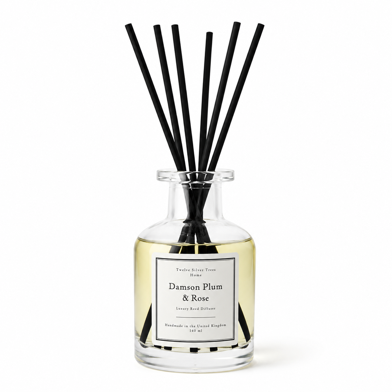 Handmade Damson, Plum & Rose Luxury Reed Diffuser - Twelve Silver Trees