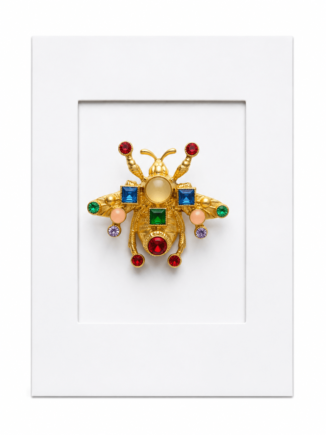 Jewel Bee Keepsake Card – Statement Crystal Brooch - Twelve Silver Trees