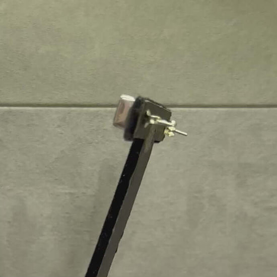 Square Peridot Sterling Silver Stud Earrings - Twelve Silver Trees