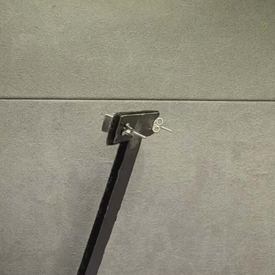 Double Square Citrine Sterling Silver Stud Earrings - Twelve Silver Trees