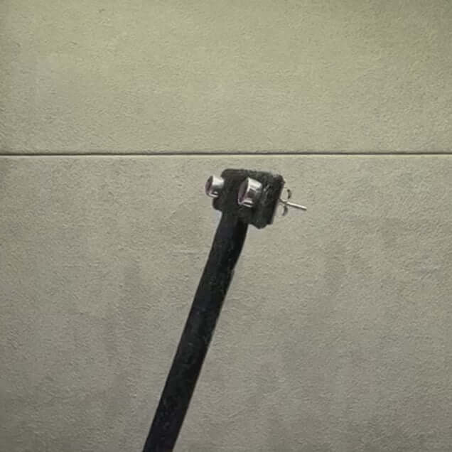 5mm Round Amethyst Sterling Silver Stud Earrings - Twelve Silver Trees