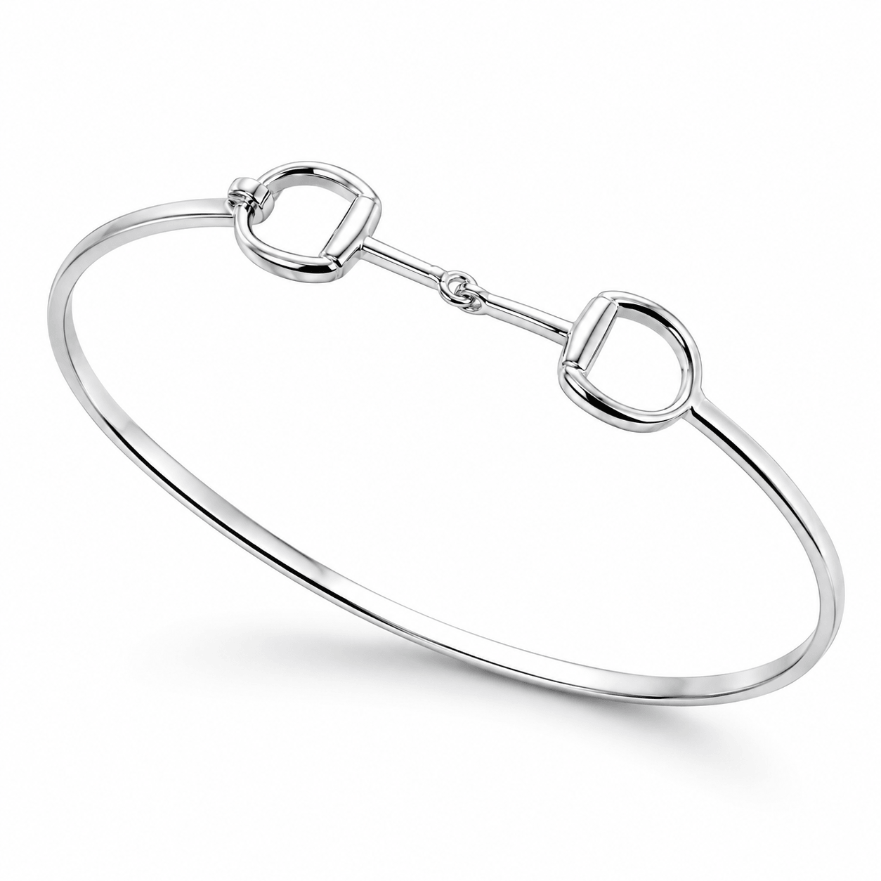Sterling Silver Snaffle Cuff Bracelet - Twelve Silver Trees