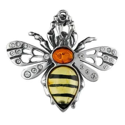 Silver bumble 2025 bee brooch