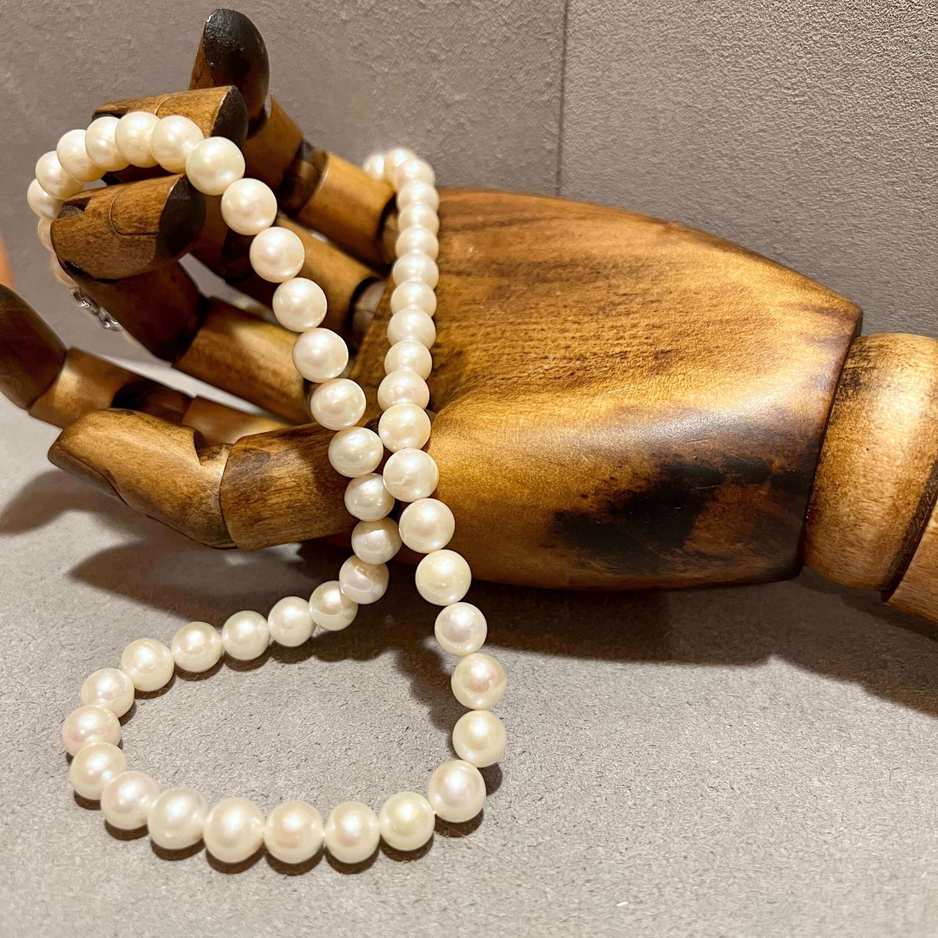 Antique freshwater deals pearl necklace