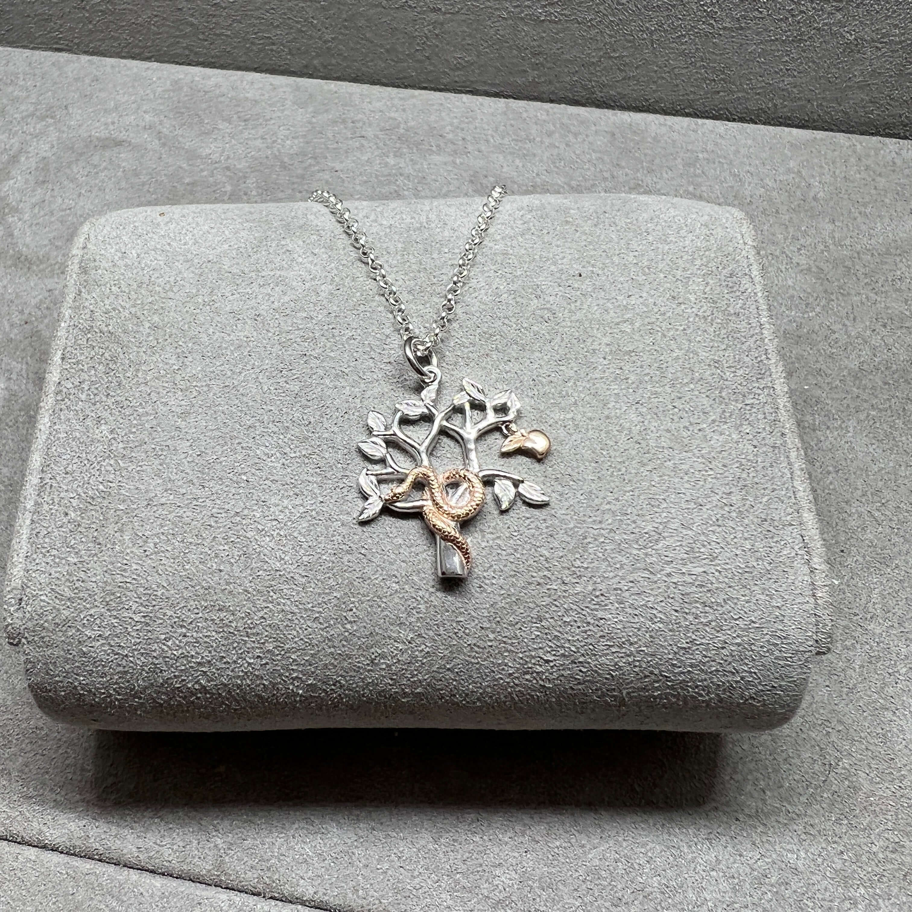 Sterling silver hot sale tree pendant