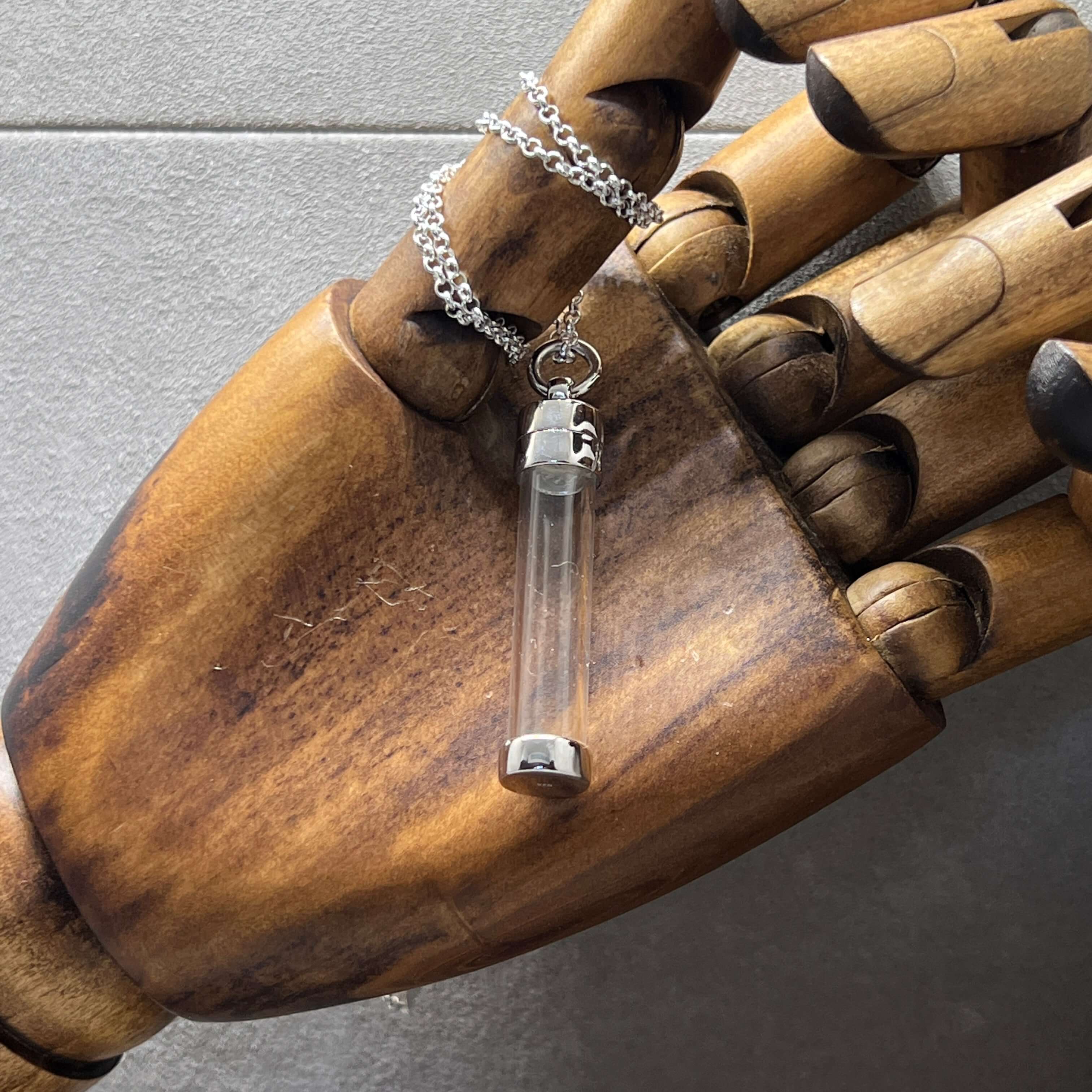 Glass deals vial pendant